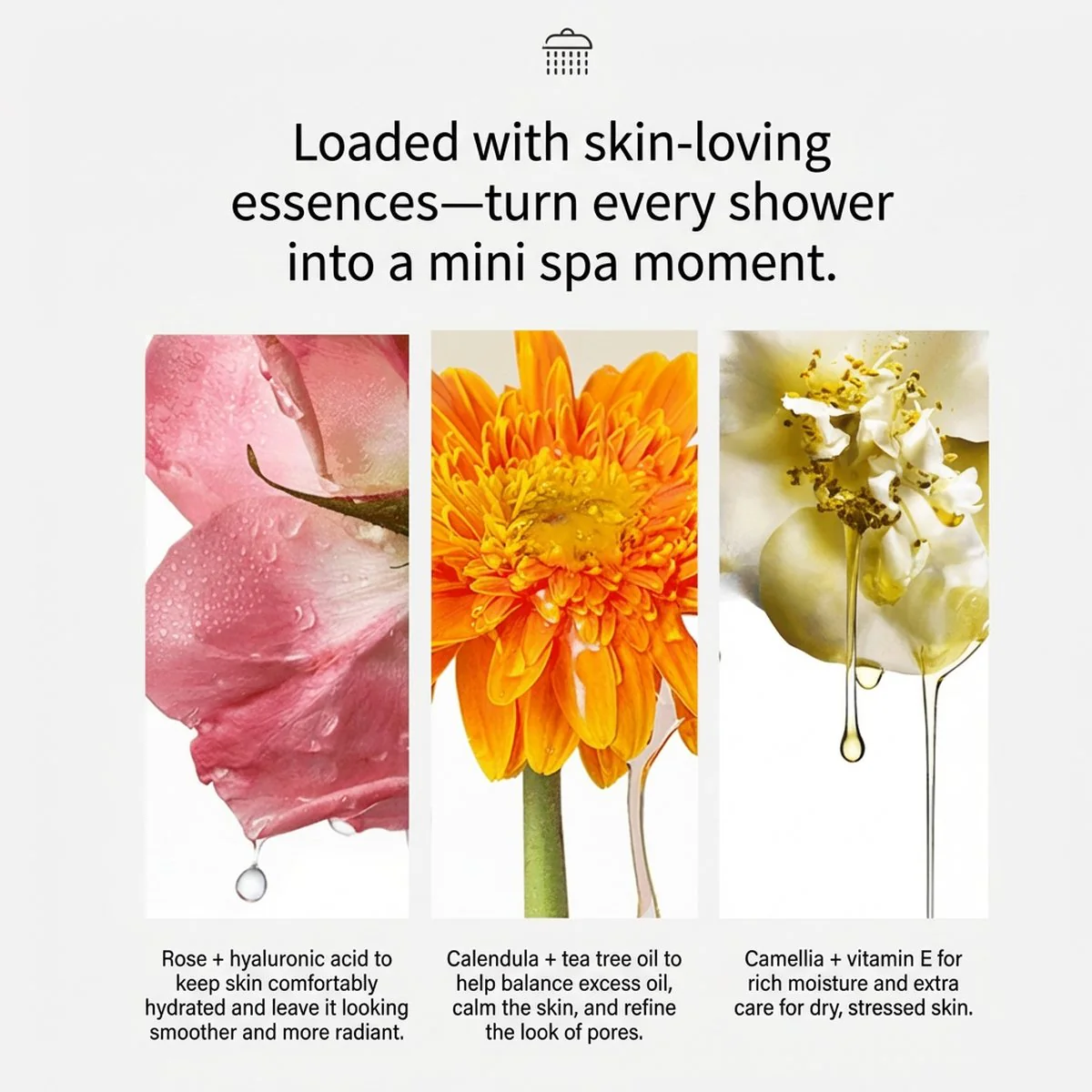 Foretty Camellia Petal Nourish Bath Soap - 200g x 3 - Image 3