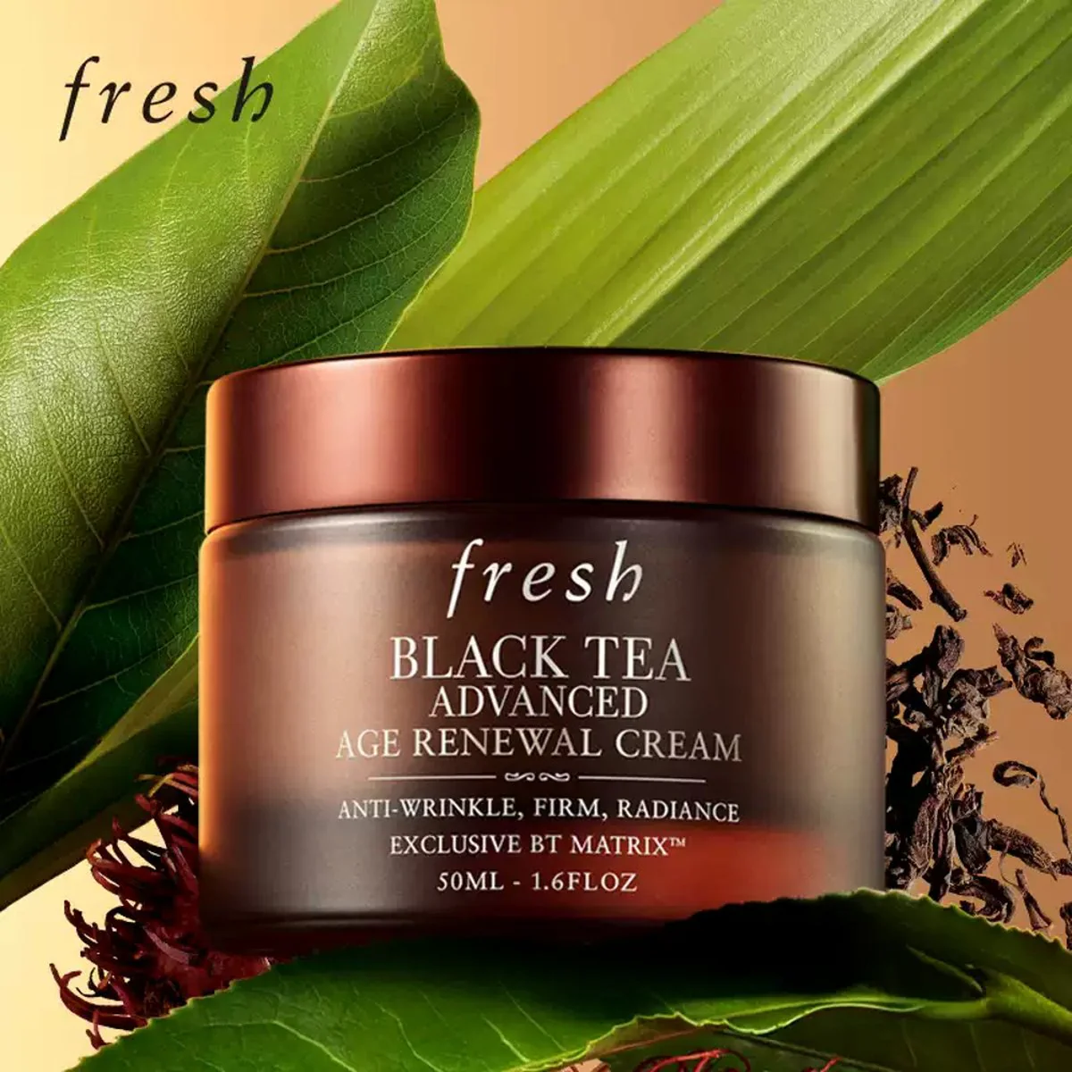 Fresh Black Tea Advanced Age Renewal Cream 50ml - Anti-Wrinkle & Firming Face Moisturiser - Image 2