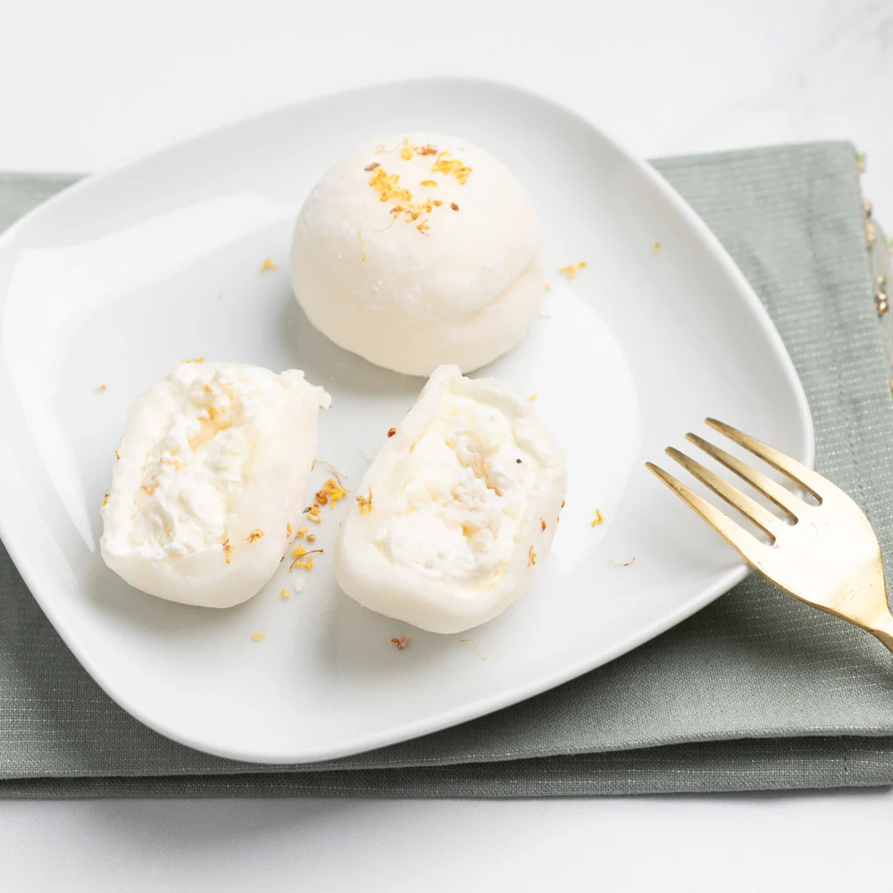 Freshhippo Bakery Osmanthus Sweet Rice Wine Daifuku 130g - Mochi Dessert - Image 3