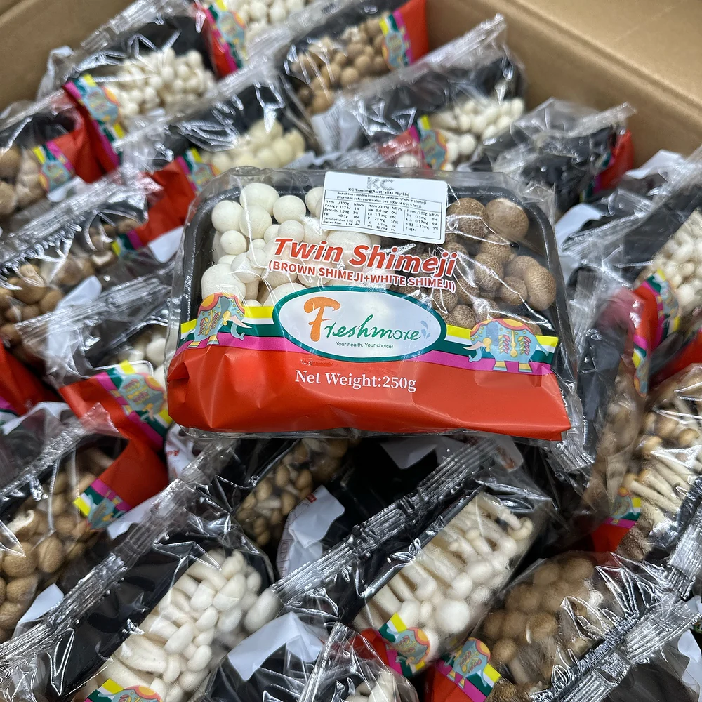 Freshmore Twin Shimeji Mushrooms (Brown & White) 250g - Image 2