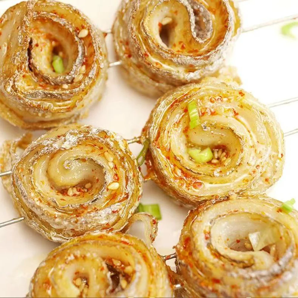 Frozen Beltfish Roll Skewers 375g - Hairtail Fish BBQ Skewers - Image 4