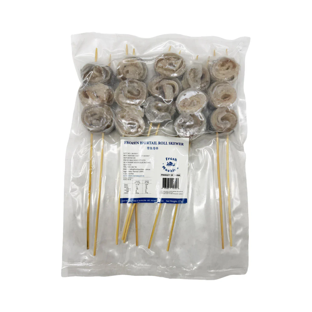 Frozen Beltfish Roll Skewers 375g - Hairtail Fish BBQ Skewers - Image 5