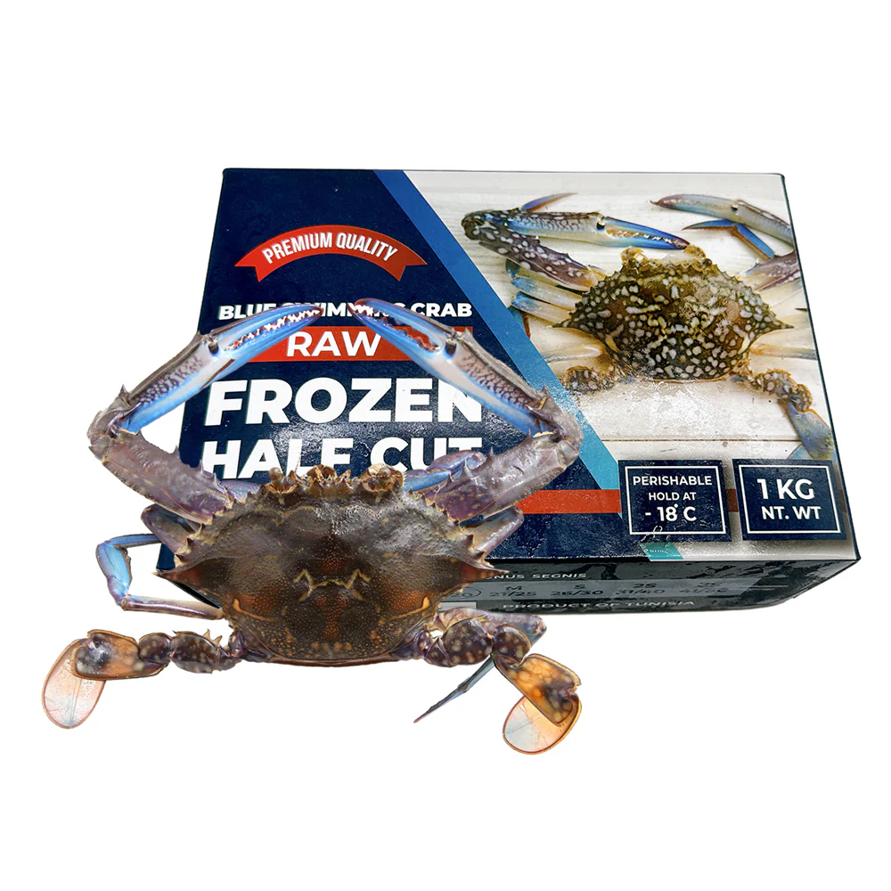 Frozen Blue Swimming Crab Half Cut - 1kg