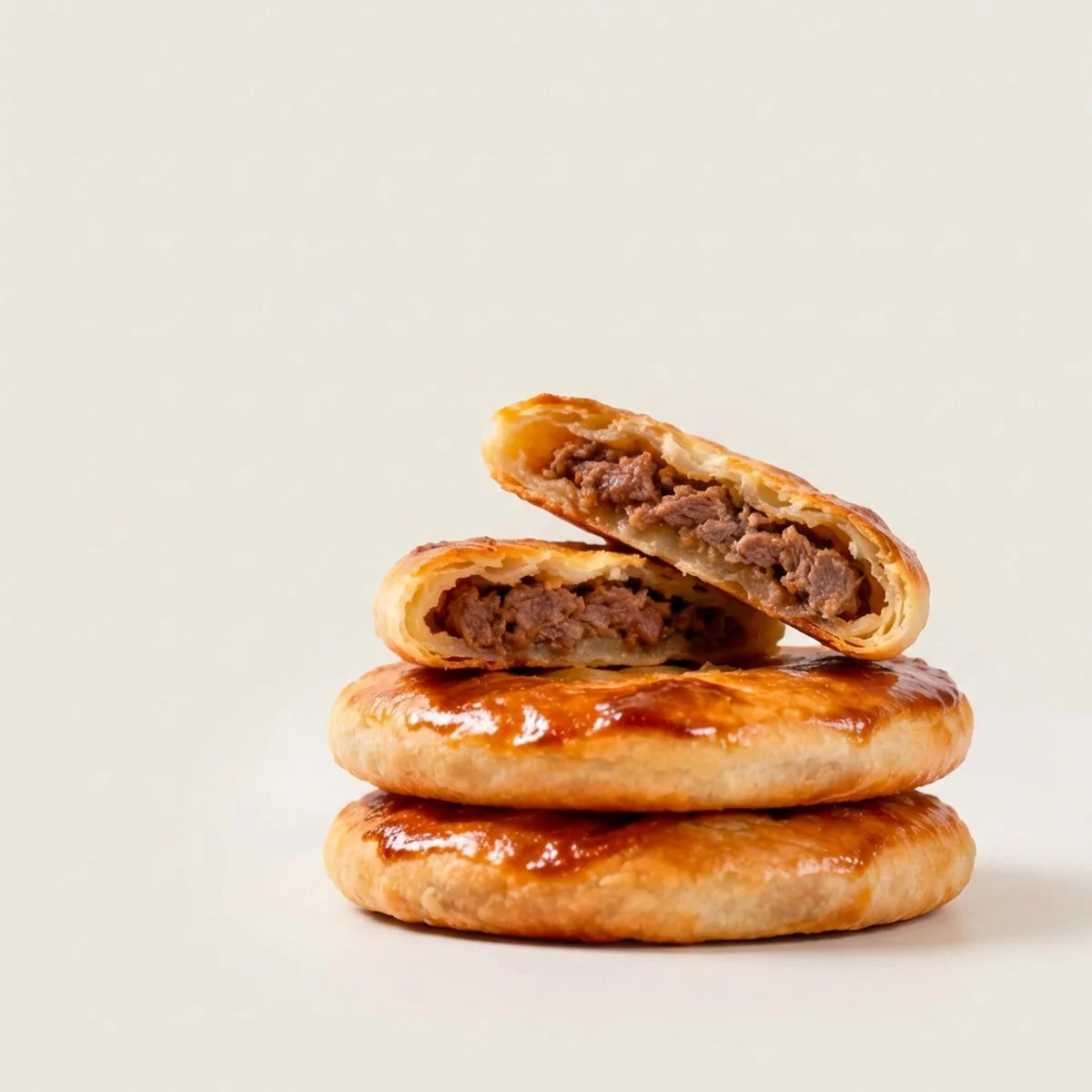 Frozen Chinese Beef & Onion Meat Pies - 4 Pieces, 500g