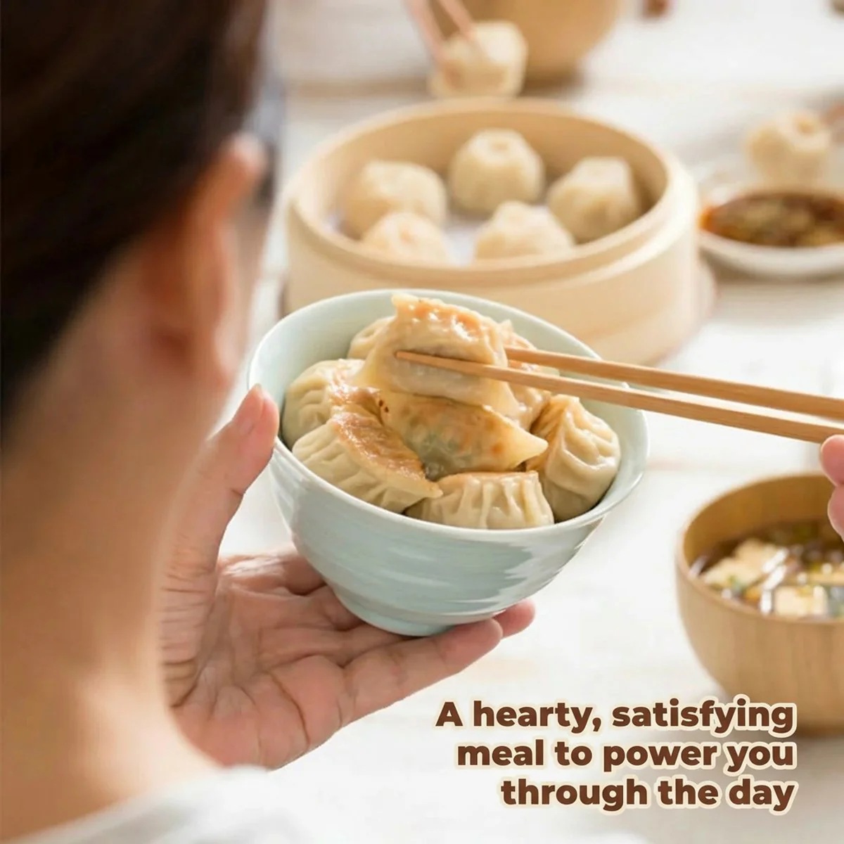 UMALL Frozen Handmade Beef & Onion Dumplings – 12 Pieces, 360g - Image 3