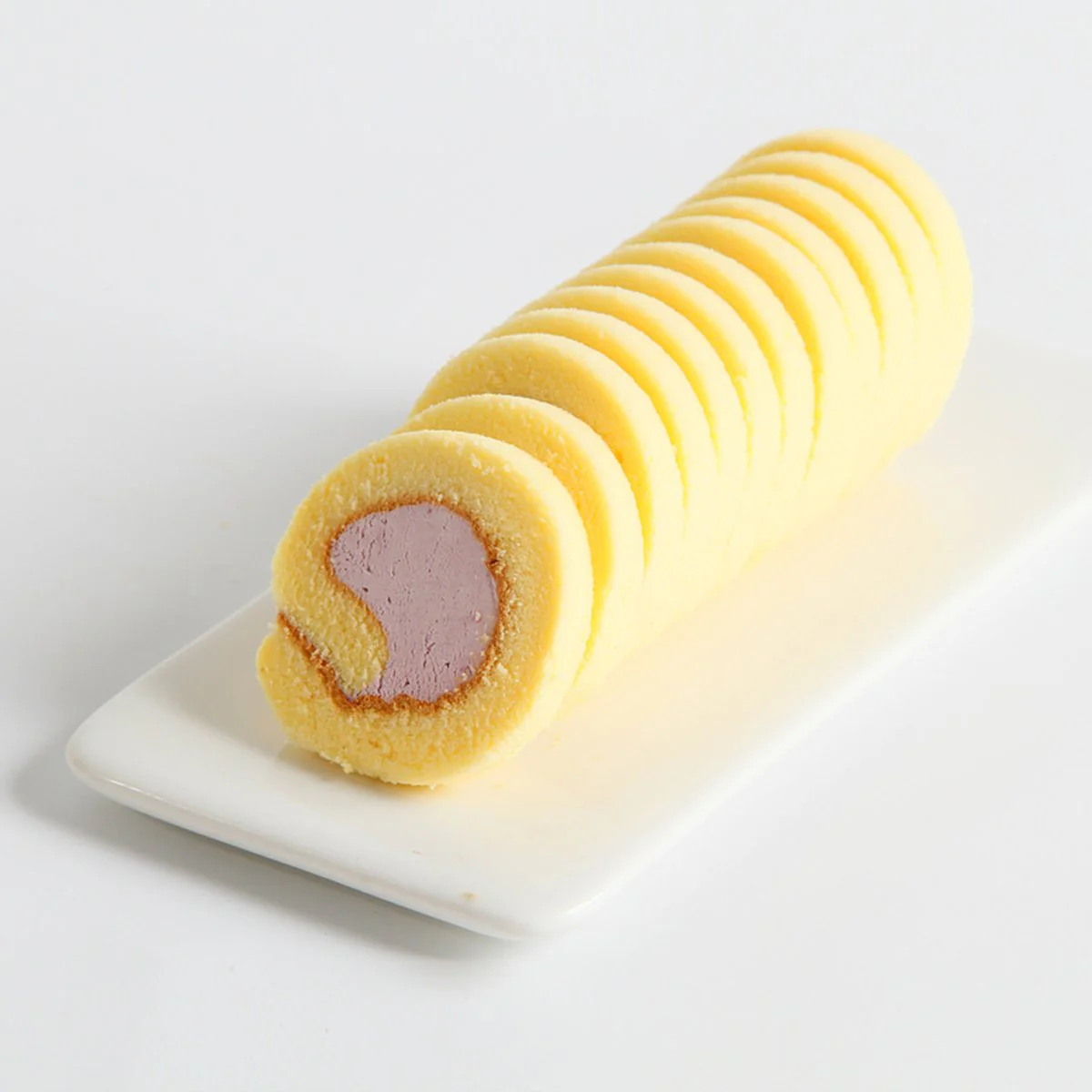 Frozen Japanese-Style Taro Cream Mini Swiss Rolls – 24 Pieces, 200g - Image 2