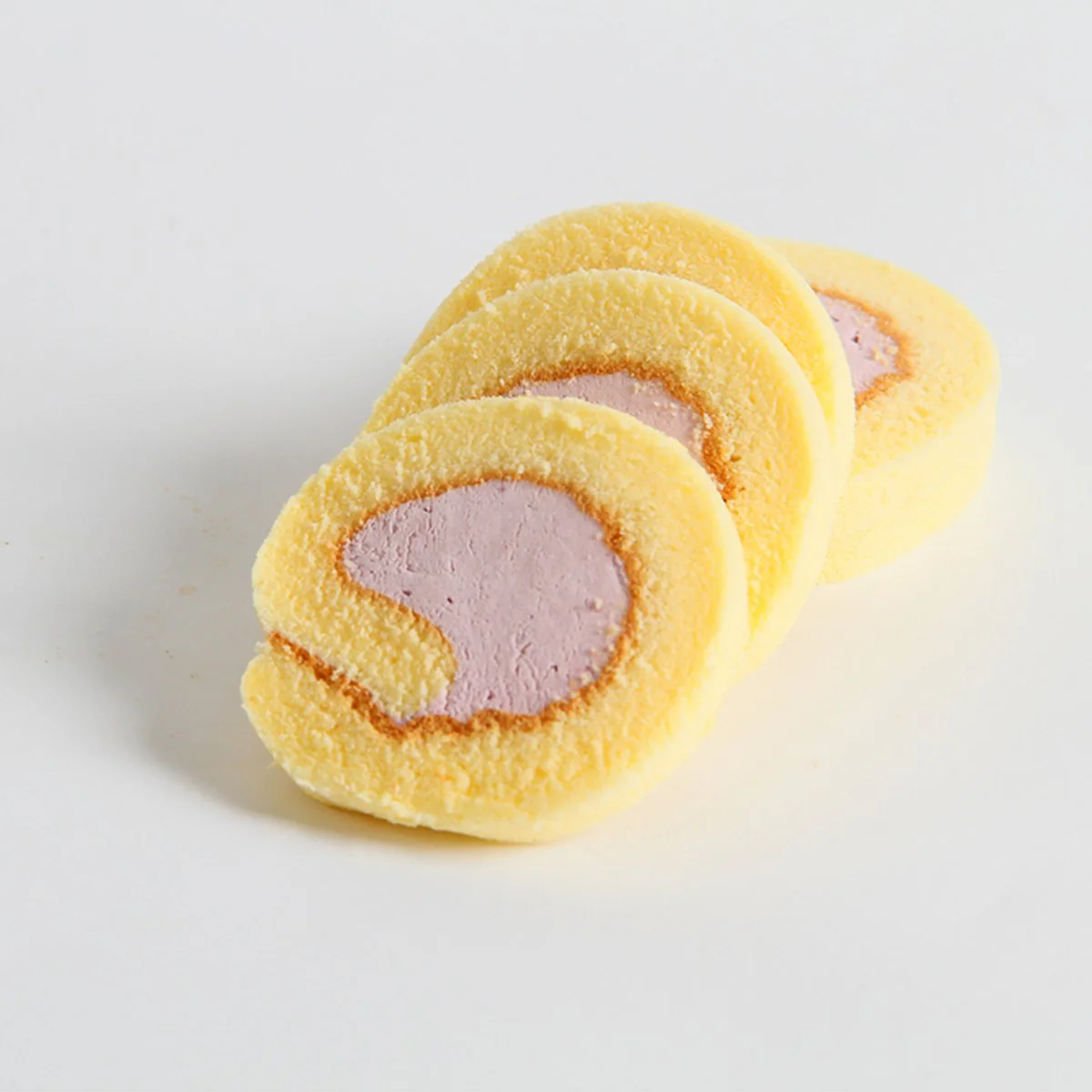Frozen Japanese-Style Taro Cream Mini Swiss Rolls – 24 Pieces, 200g - Image 3