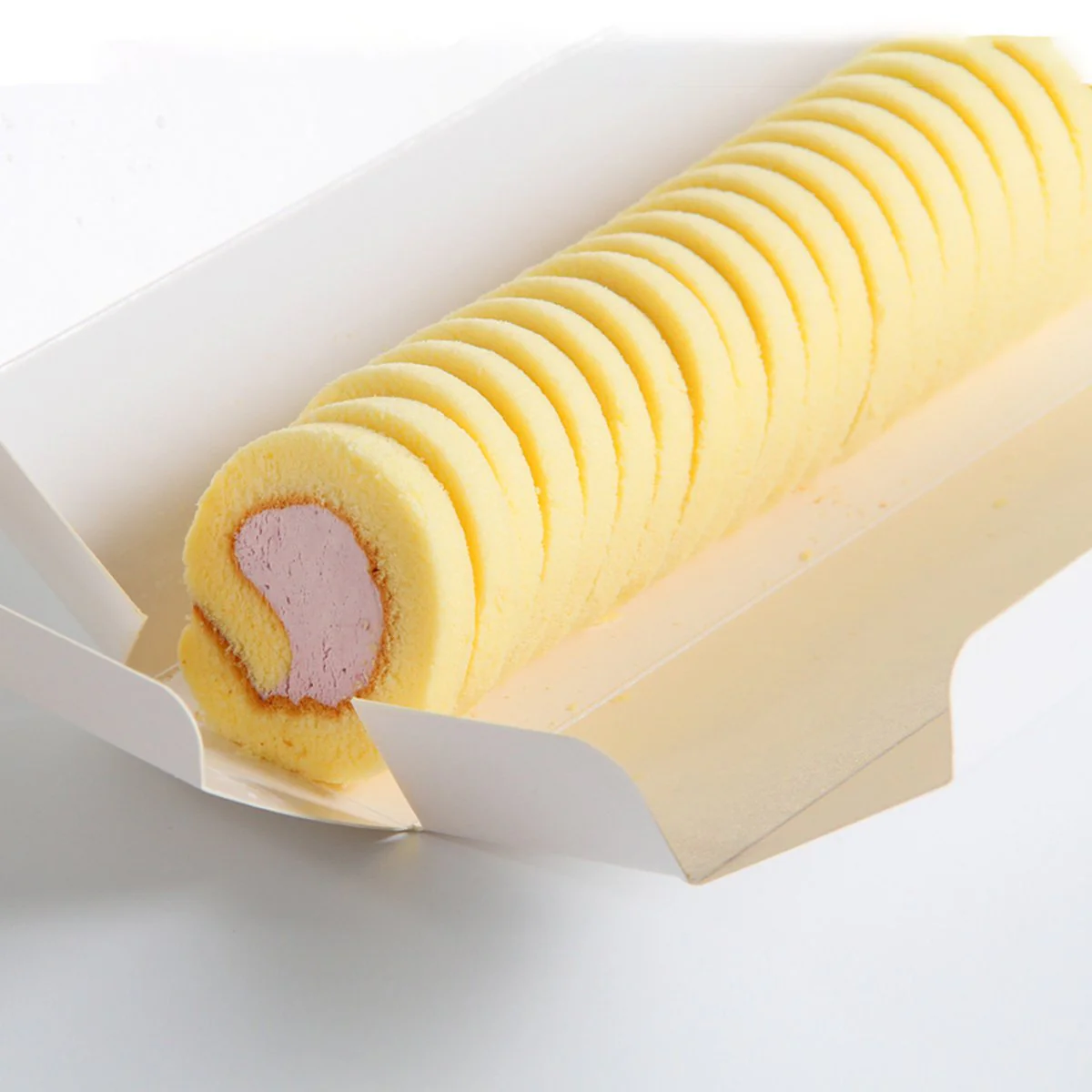 Frozen Japanese-Style Taro Cream Mini Swiss Rolls – 24 Pieces, 200g - Image 5