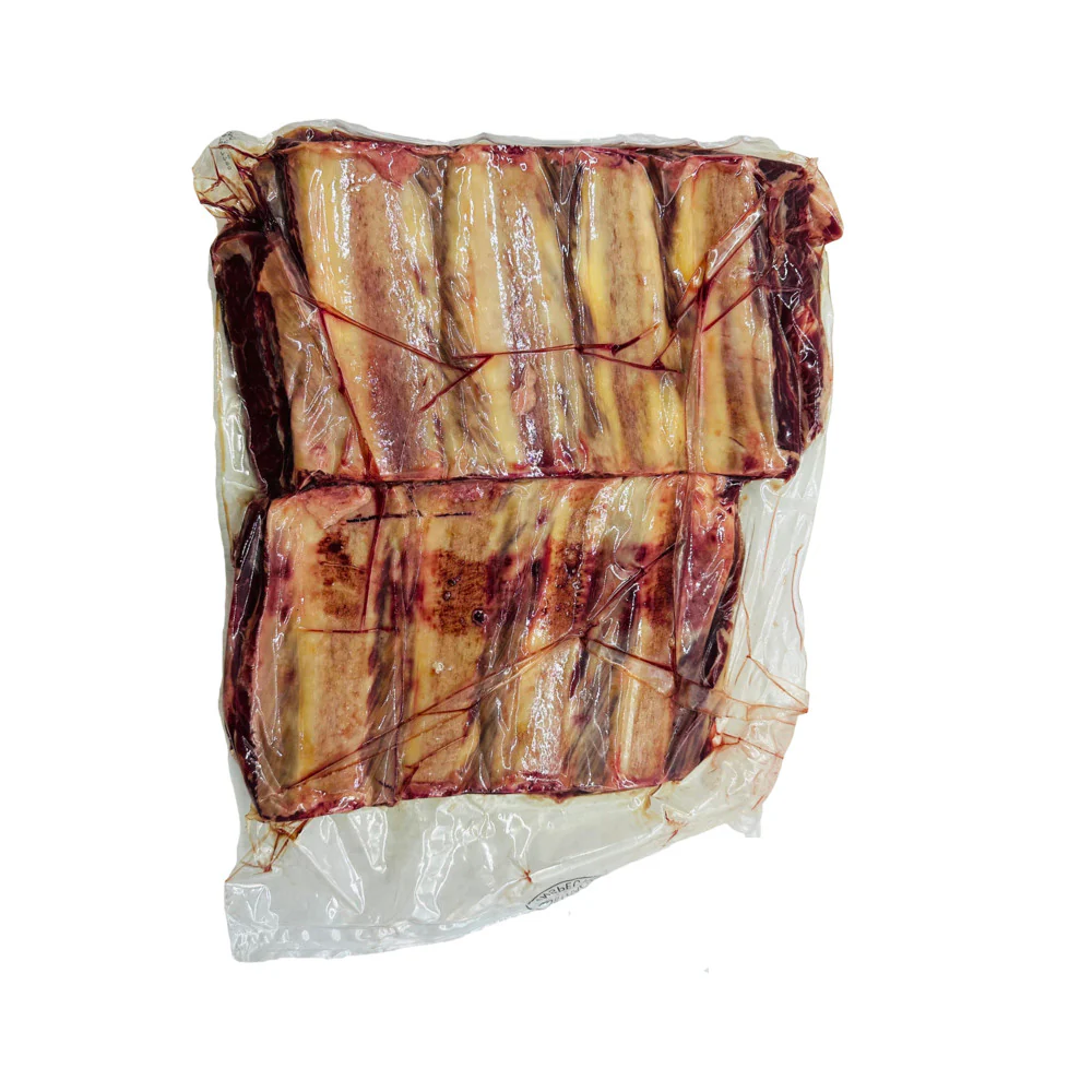 Frozen Marbled Beef Chuck Short Ribs – 2.5kg - Flanken-Cut for BBQ & Braising