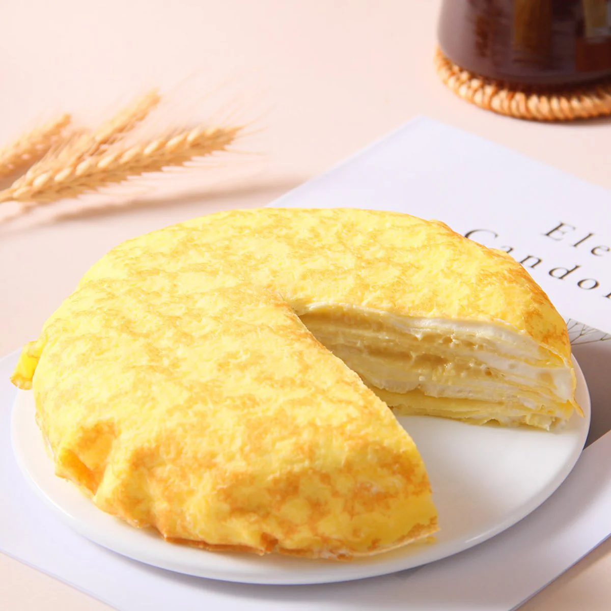 Frozen Musang King Durian Mille Crepe Cake 450g – Durian Layer Cake - Image 3