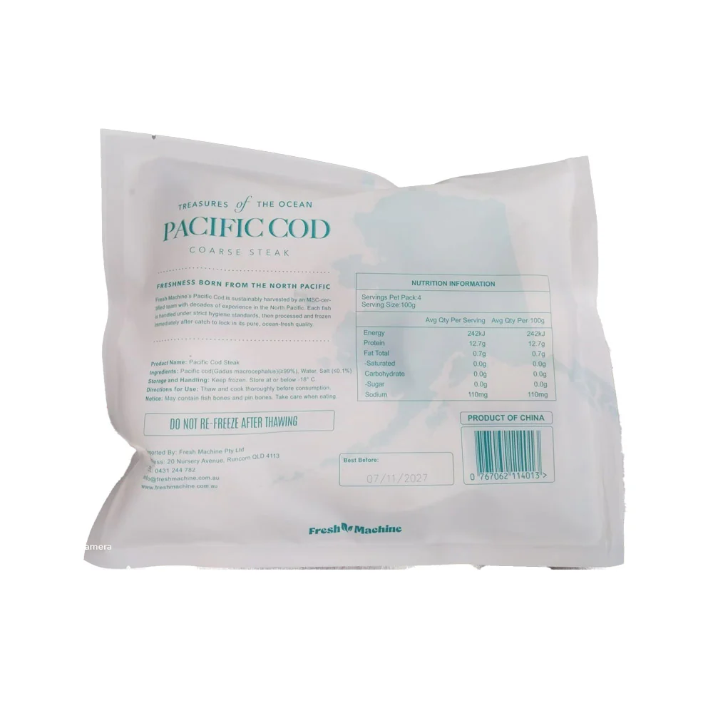 Frozen Pacific Cod Steaks 400g - Image 5