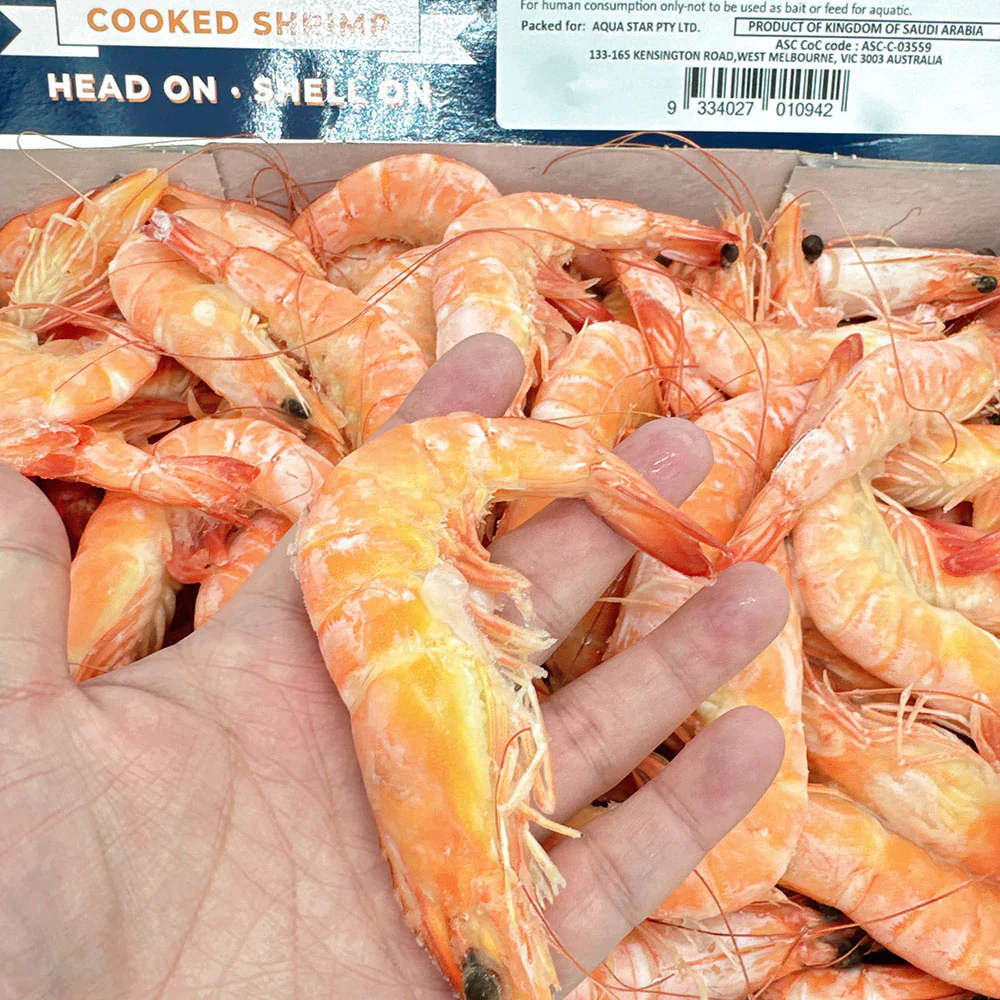 [Frozen] Saudi Arabia Red Sea Premium Sweet Shrimp Size 41/45 Whole Box 2kg - Image 3
