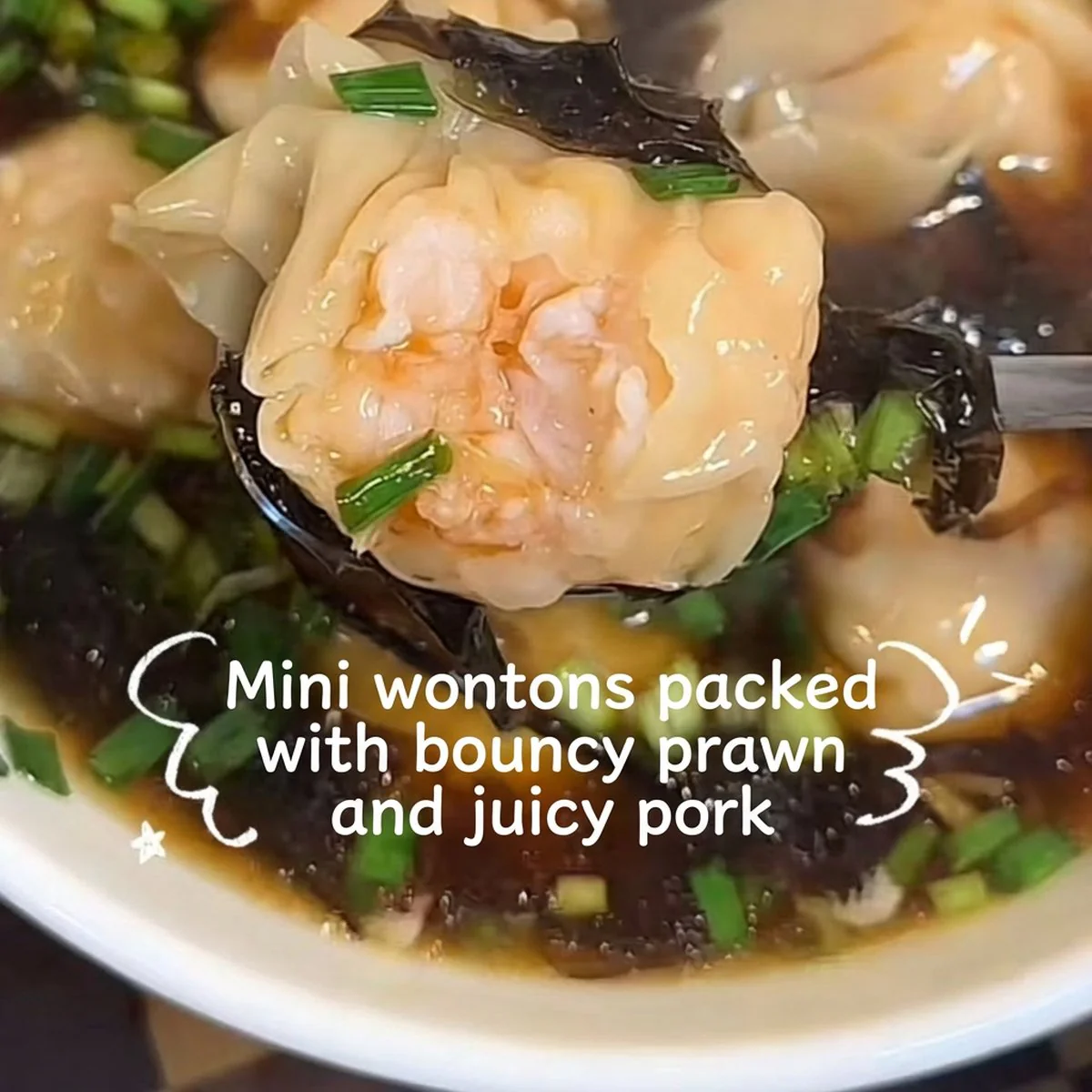 Frozen Shrimp & Pork Mini Wontons 180g - Ready-to-Boil Soup Wontons