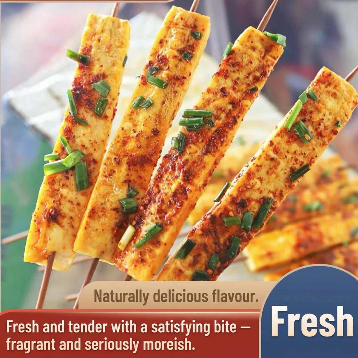 Frozen Spicy Tofu Skewers 1kg