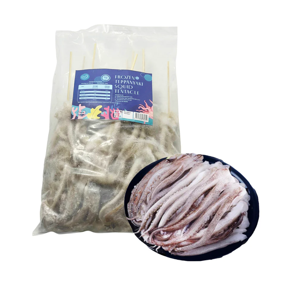 Frozen Teppanyaki Squid Tentacle Skewers - 900g