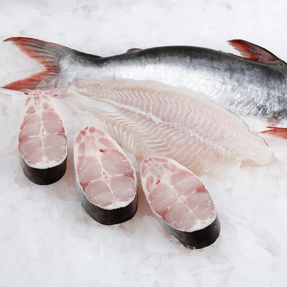 Frozen White Catfish Steaks (Bone-In Slices) – 1kg - Image 2