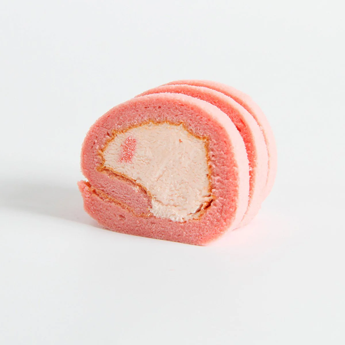 Frozen White Peach Mini Swiss Roll Cakes - 24 Pieces, 200g - Image 3