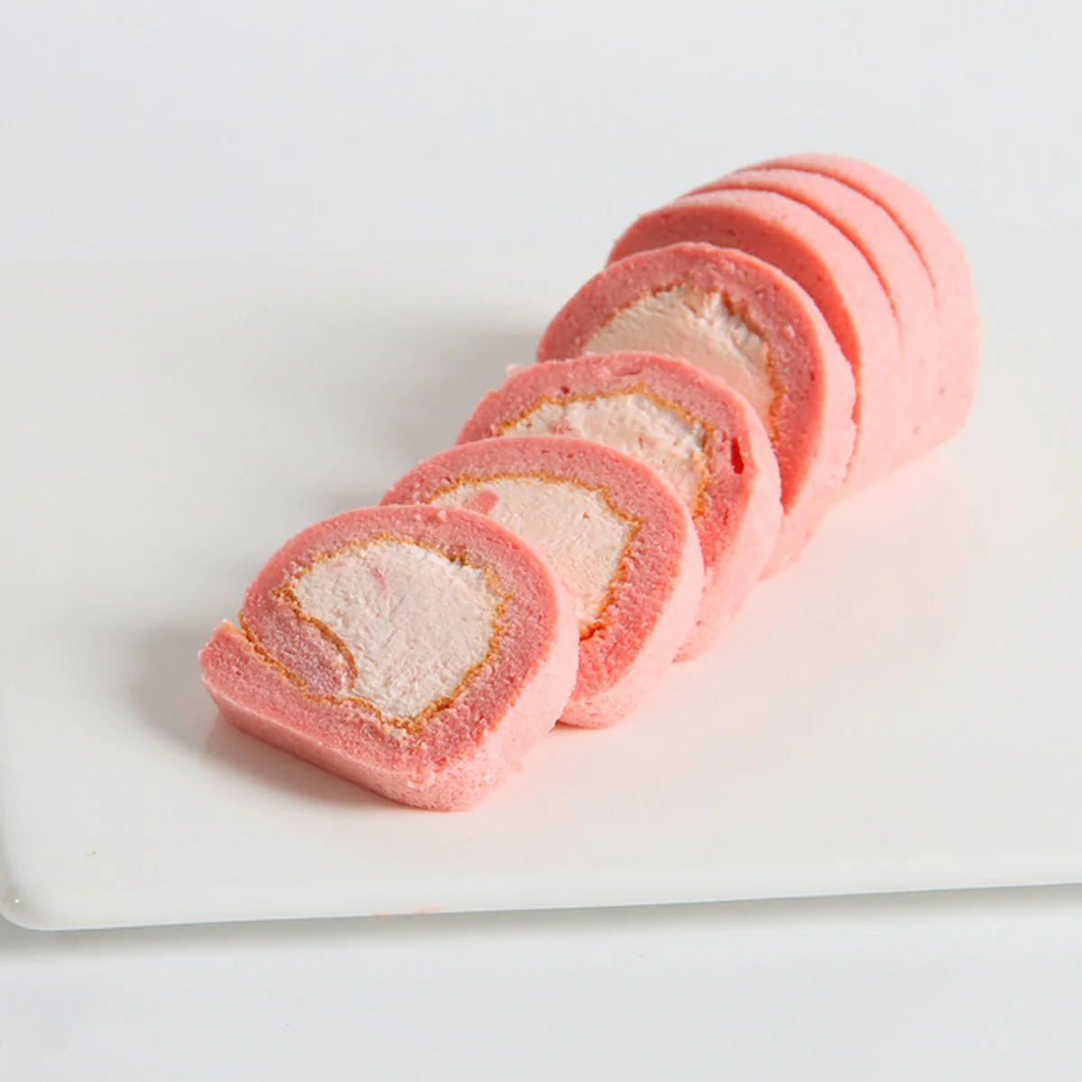 Frozen White Peach Mini Swiss Roll Cakes - 24 Pieces, 200g - Image 4