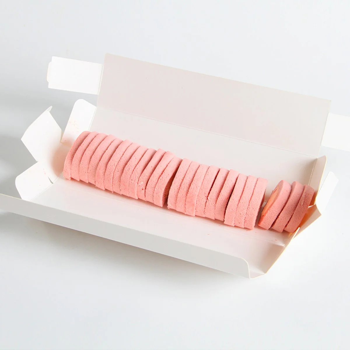 Frozen White Peach Mini Swiss Roll Cakes - 24 Pieces, 200g - Image 6