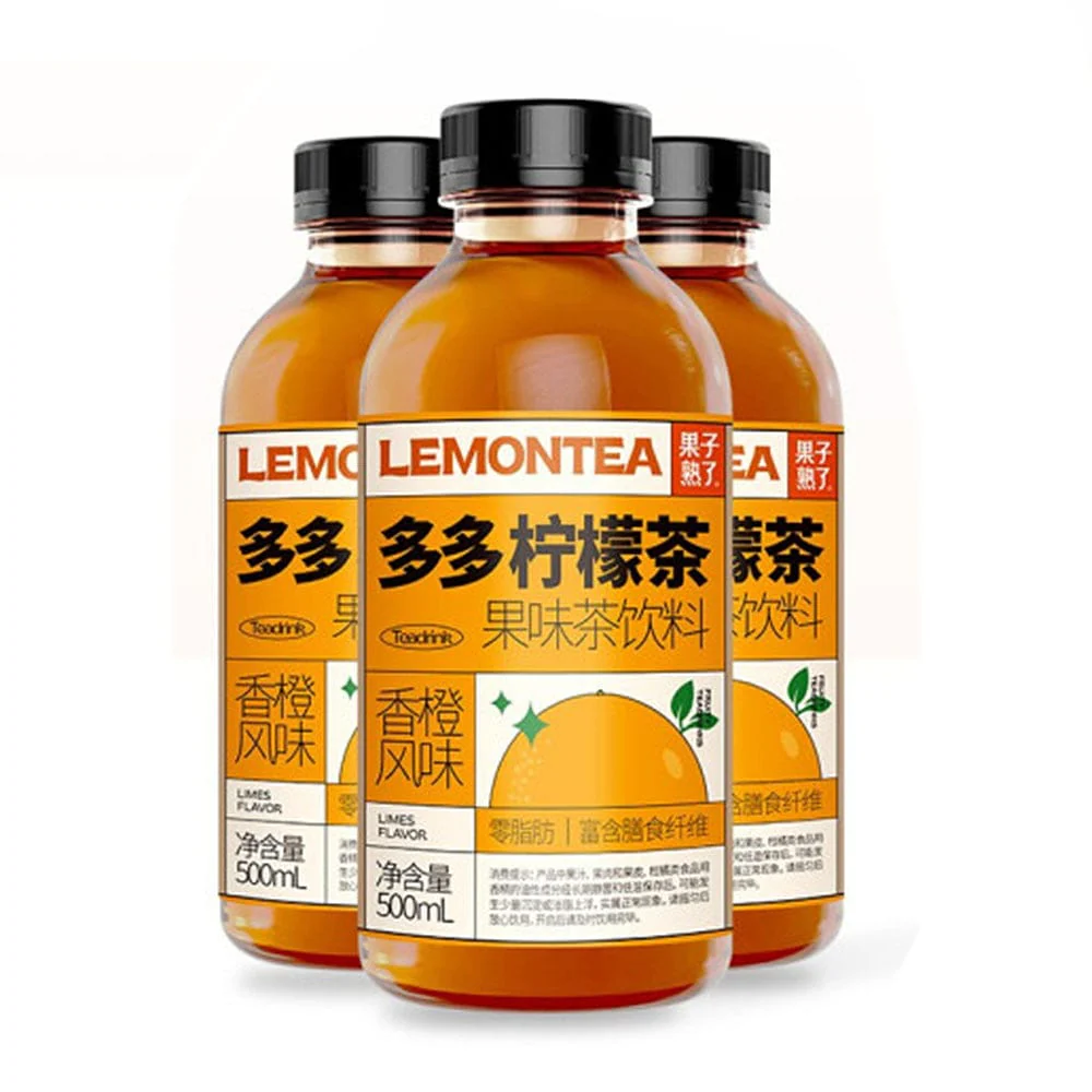 Fruit Ripe Lemon Tea Orange Flavor 500ml - Box of 15 Bottles - Image 3