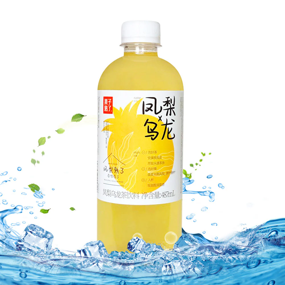 Fruit's Ripe Pineapple Oolong Tea 487ml X2 - Image 2