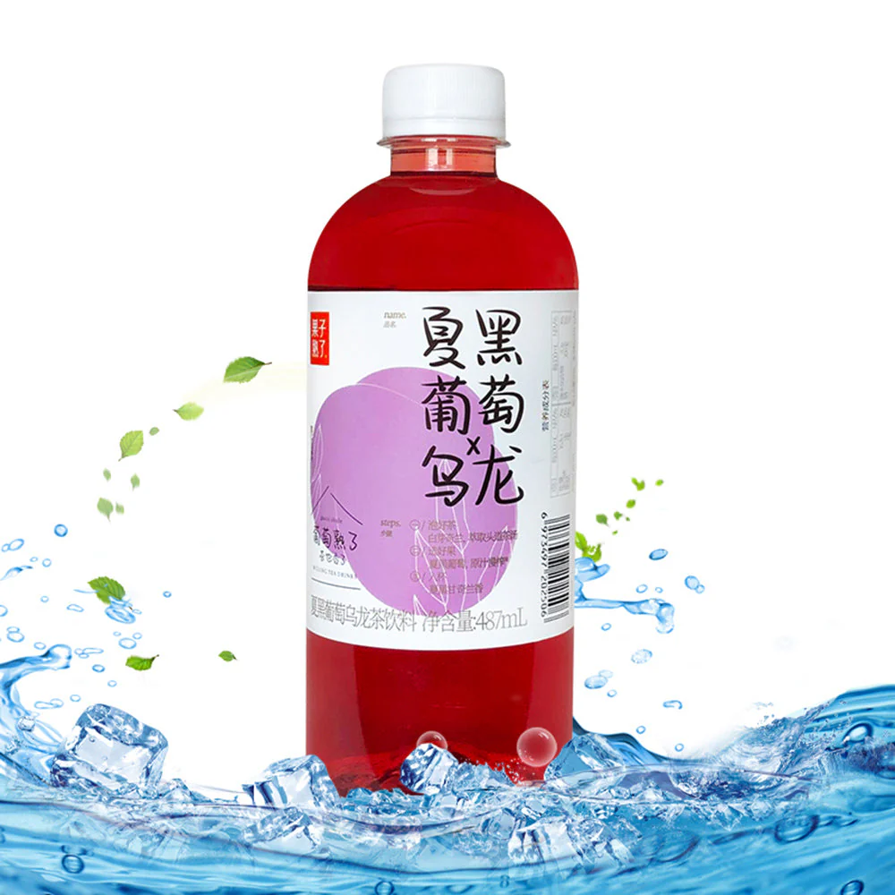 Fruit's Ripe Summer Black Grape Oolong Tea 487ml X2 - Image 2