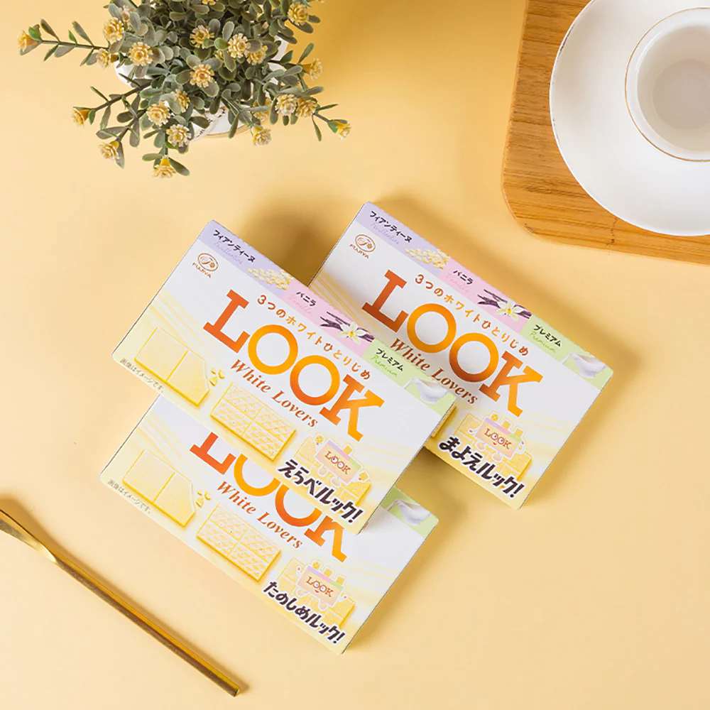 Fujiya LOOK3 Series Milk Chocolate White Chocolate - 43g - Image 3