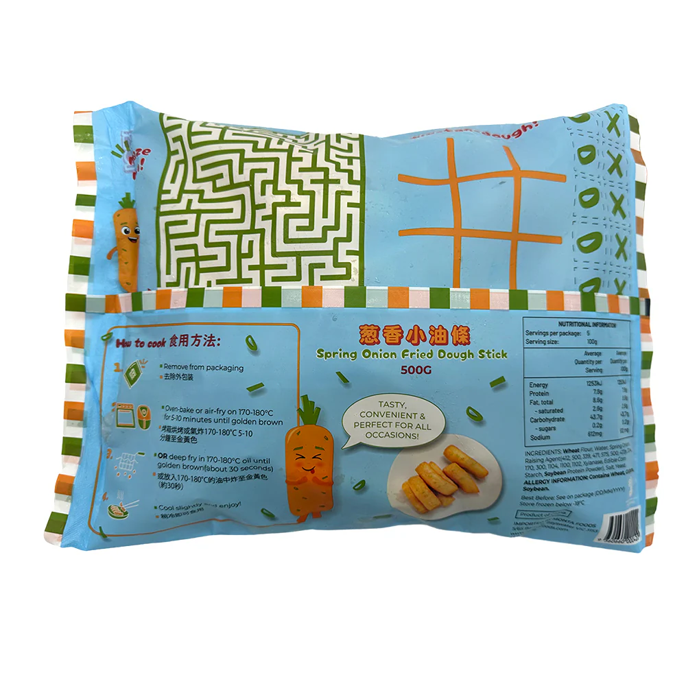 Fuluo Frozen Spring Onion Fried Dough Sticks - 500g - Image 2