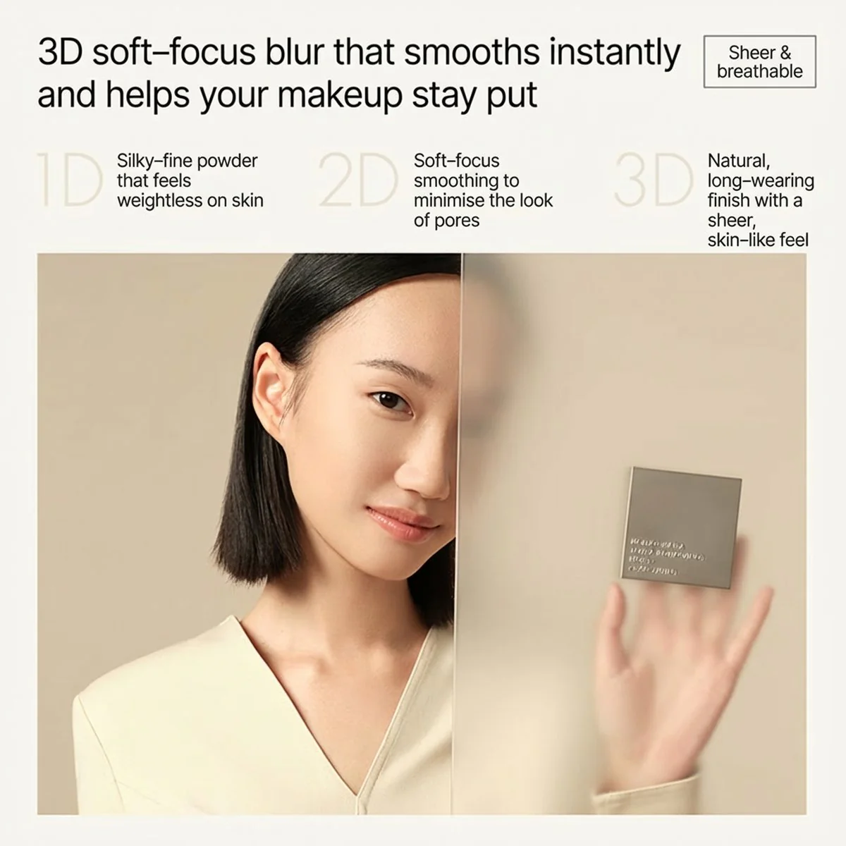 Funny Elves Soft-Focus Pressed Powder NU00 Translucent - 3.5g - Image 3