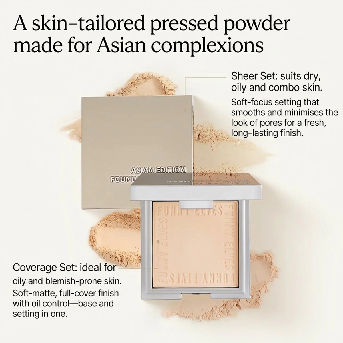 Funny Elves Soft Focus Pressed Powder NU00 Translucent - 7.5g - Image 3