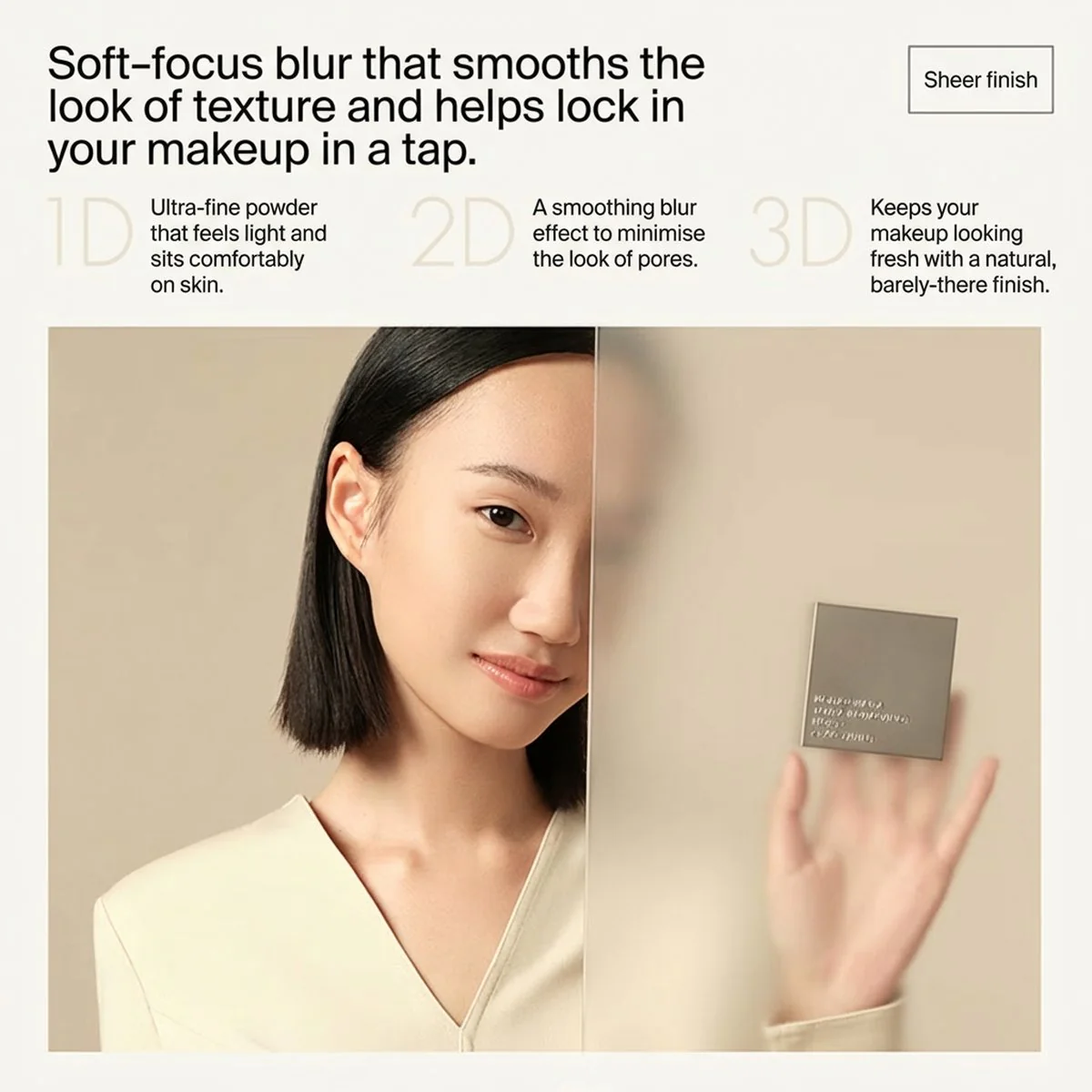 FUNNY ELVES Soft-Focus Setting Powder #NU20 Brightening Sheer 7g - Image 4