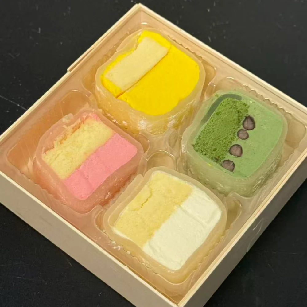 G-LAB Assorted Mochi Rolls – 4 Pieces, 150g - Japanese Mochi Cake Roll Assortment