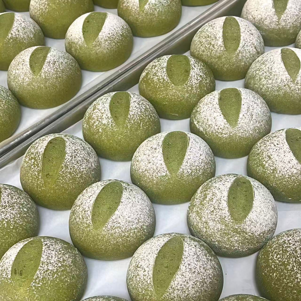 G-LAB Matcha Jasmine Double Rice Bread 150g - Soft Filled Matcha Bun with Jasmine Cream - Image 3
