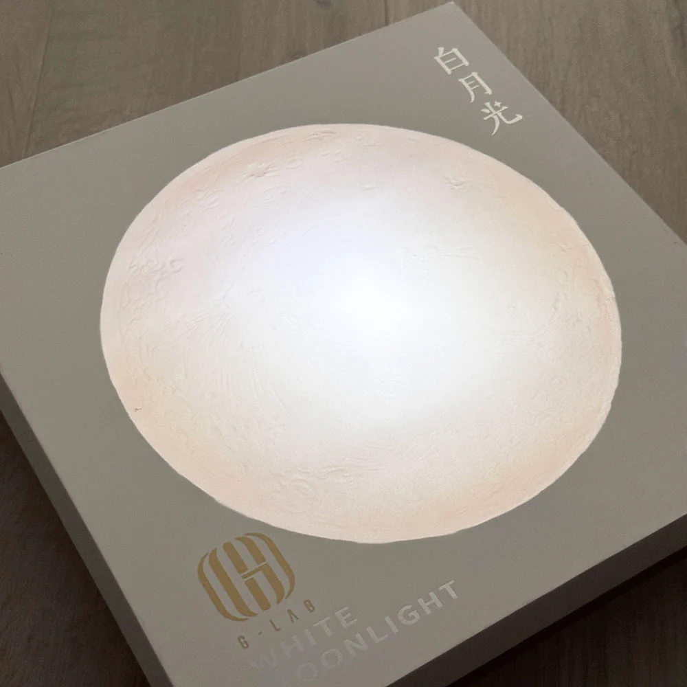 G-LAB White Moonlight Mooncake Gift Box (with LED Light) - 8 Pieces, 480g - Image 3
