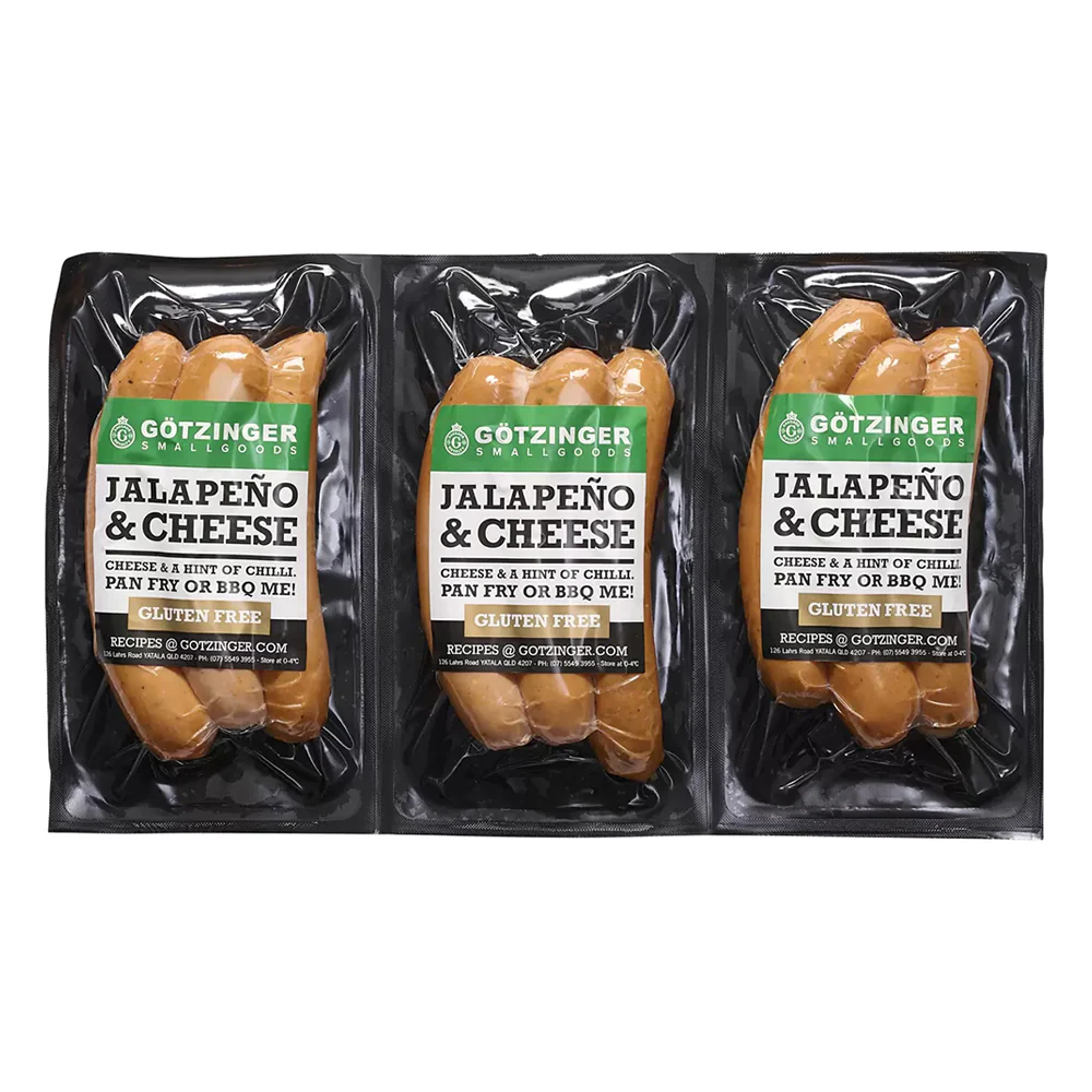 G?tzinger Jalape?o & Cheese Breakfast Sausages - 3 Packs of 300g