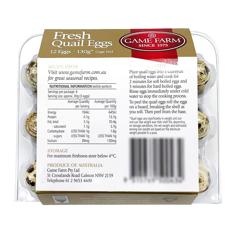 Game Farm Fresh Quail Eggs - 12 Pieces, 130g - Image 5