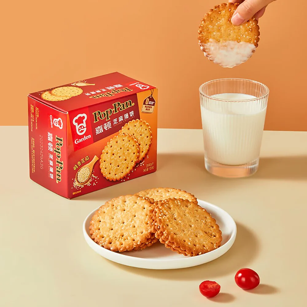 Garden Pop Pan Sesame Crackers - 225g - Image 2