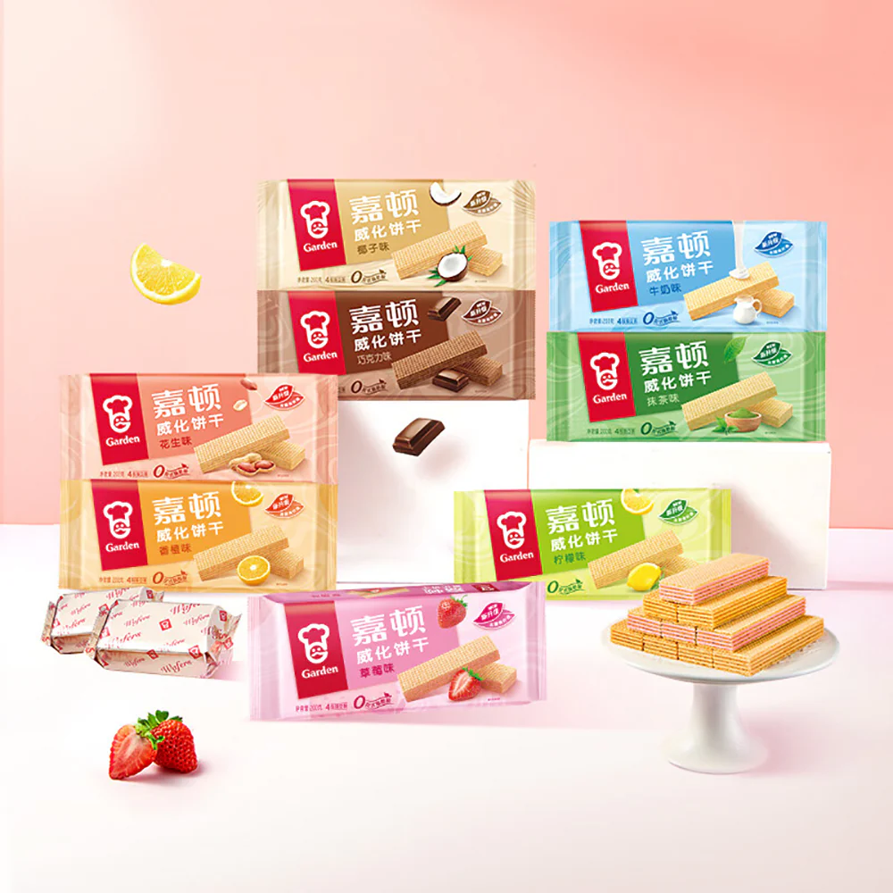 Garden Strawberry Wafer Biscuits - 200g - Image 2