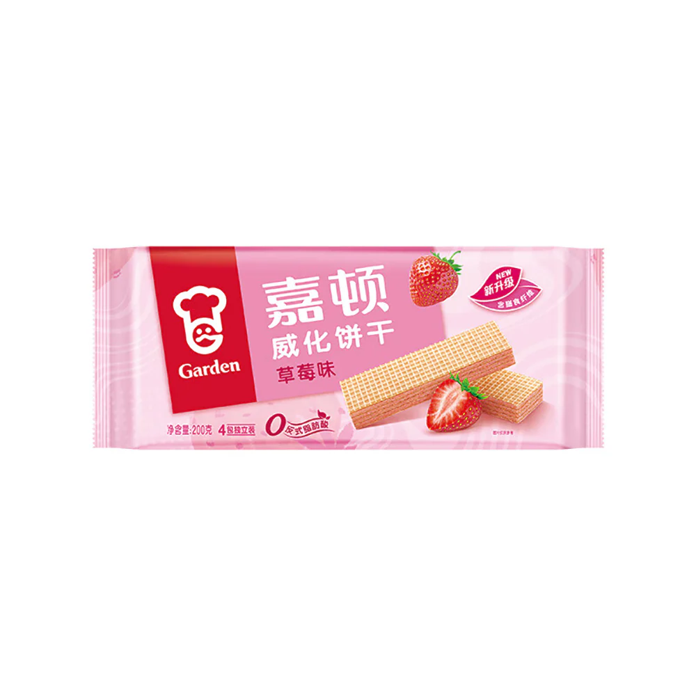 Garden Strawberry Wafer Biscuits - 200g - Image 3