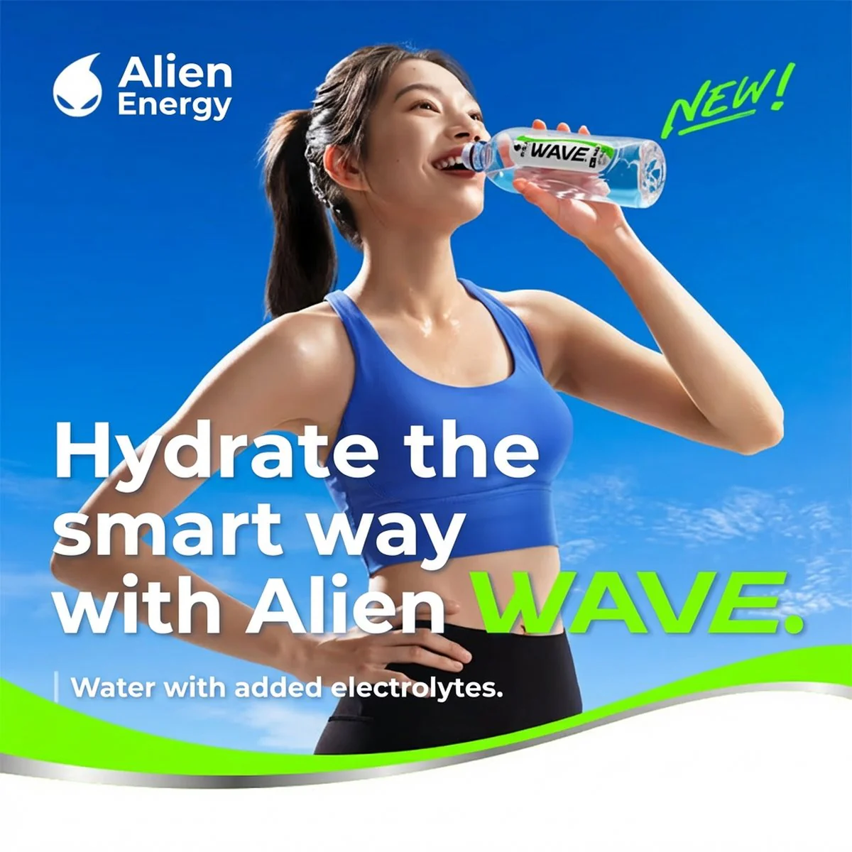 Genki Forest Alien Electrolyte Water Light Lemon Flavour 600ml - Image 2