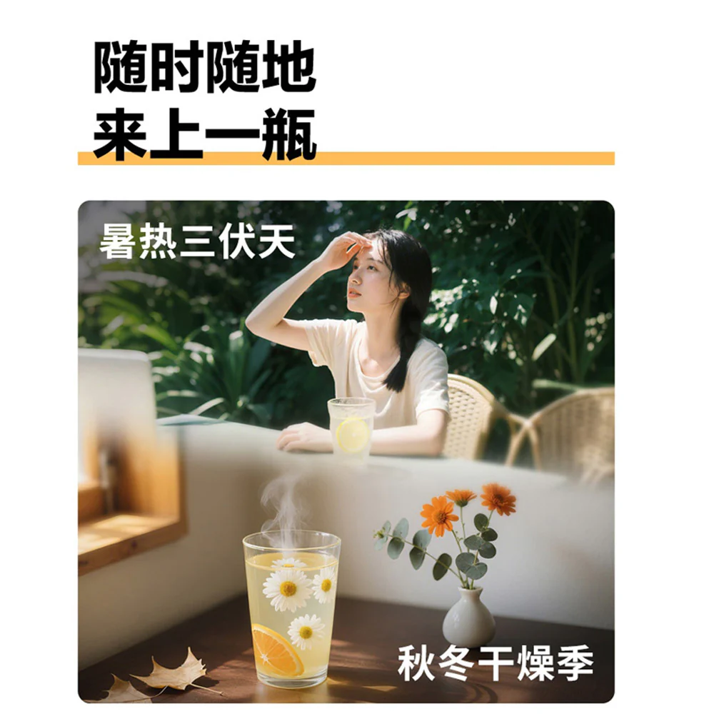Genki Forest Chrysanthemum & Yuzu Drink 900ml x 12 Bottles - Image 4