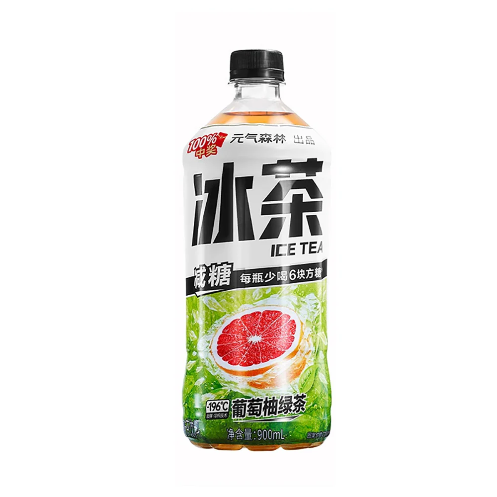Genki Forest Grapefruit Green Tea Ice Tea - 900ml