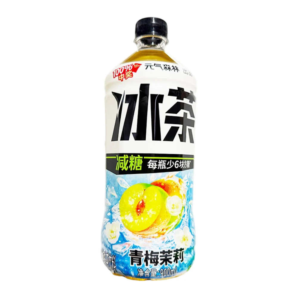 Genki Forest Green Plum & Jasmine Iced Tea – Reduced Sugar 900ml