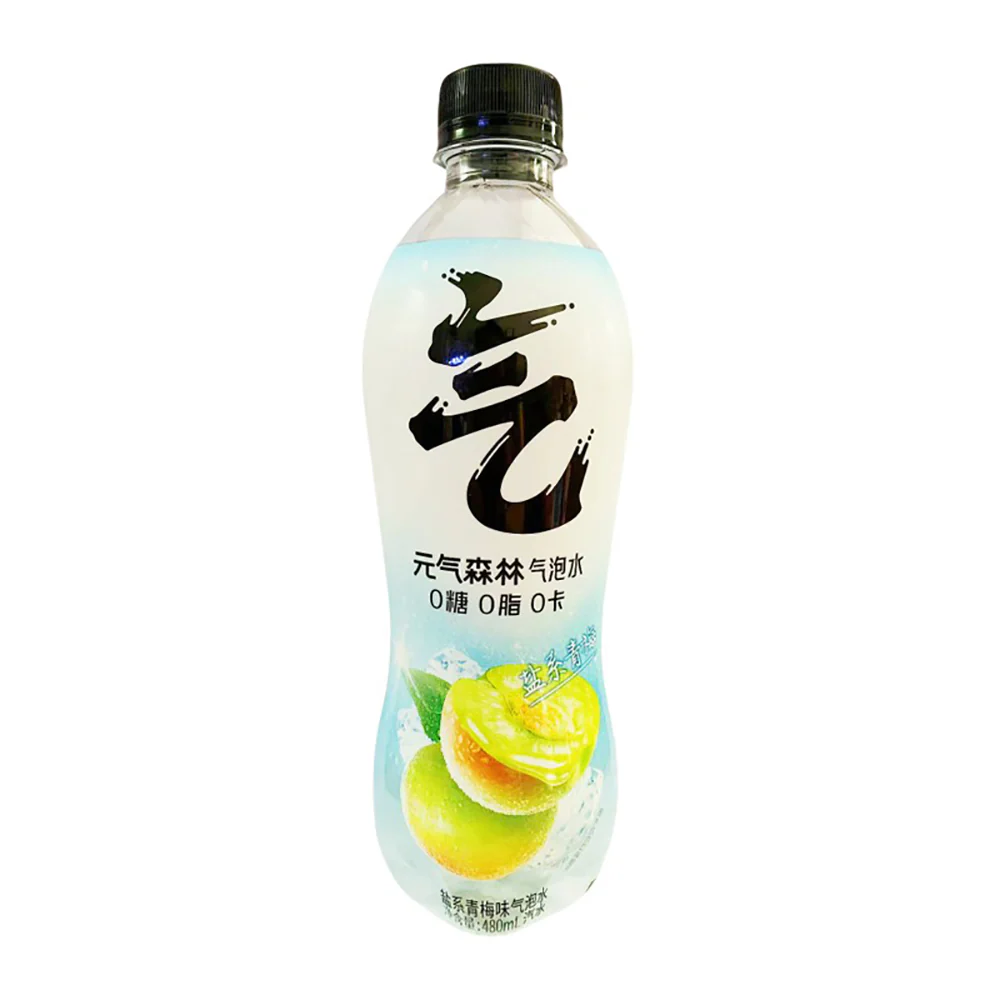 Genki Forest Sparkling Water Salted Green Plum Flavor - 480ml
