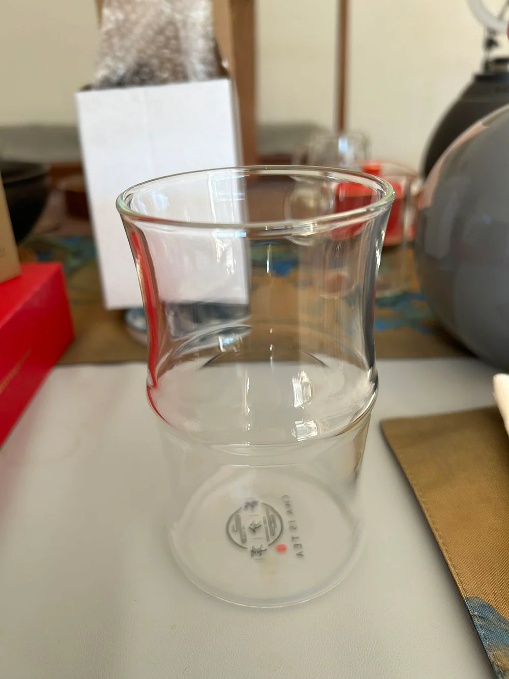 Glass Bamboo Style Green Tea Cup - Image 3