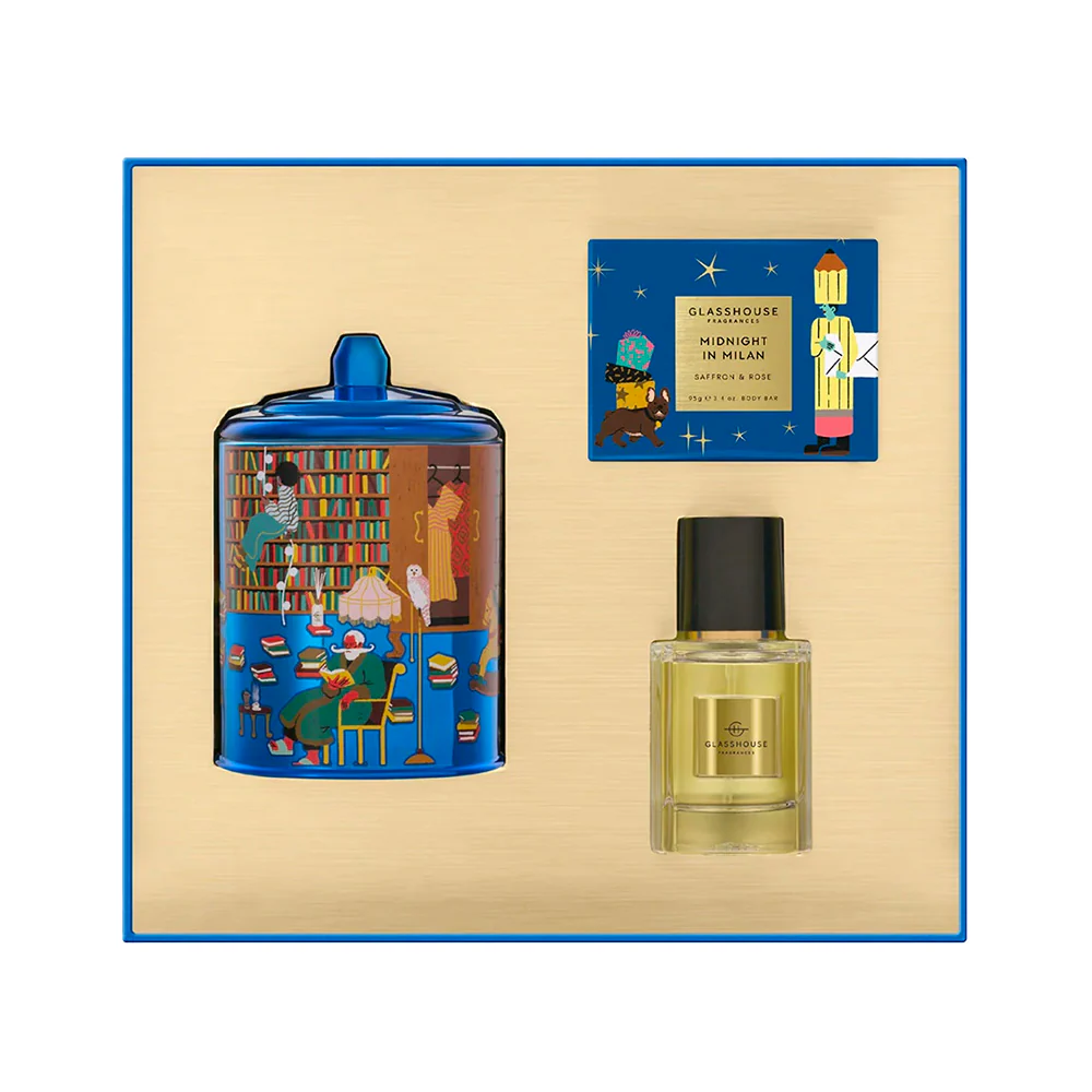Glasshouse 2023 Christmas Limited Edition Blue Gift Box - 3 Piece Set - Image 2