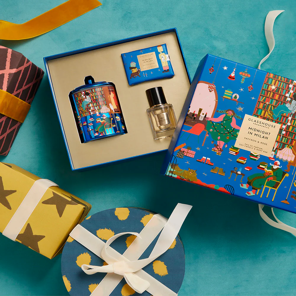 Glasshouse 2023 Christmas Limited Edition Blue Gift Box - 3 Piece Set - Image 3