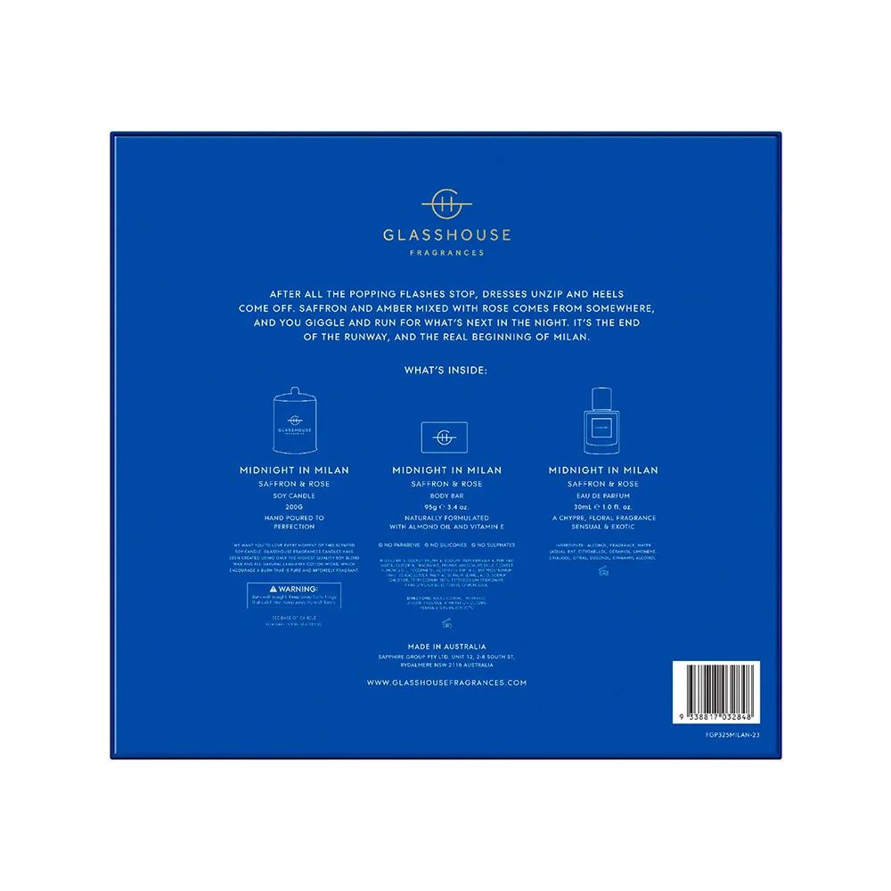 Glasshouse 2023 Christmas Limited Edition Blue Gift Box - 3 Piece Set - Image 4