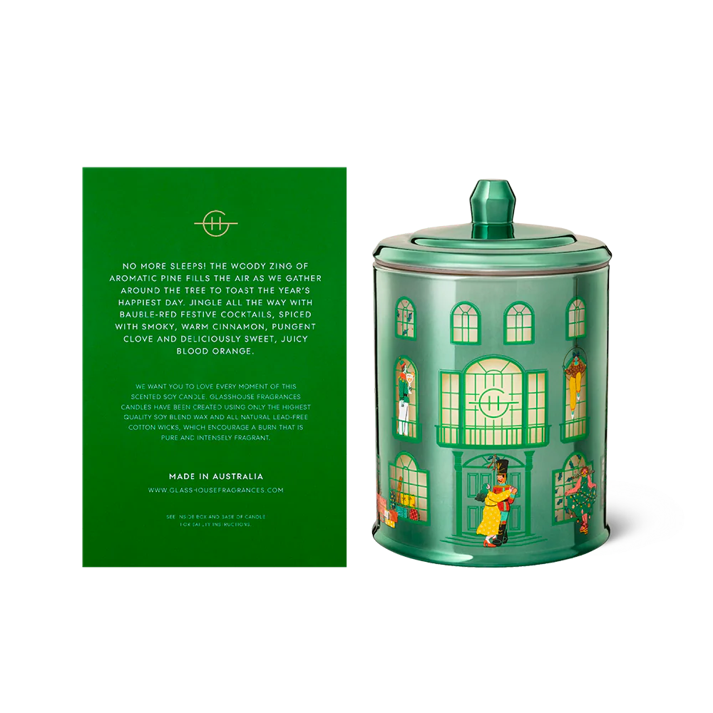 Glasshouse Under the Mistletoe Spiced Apple & Red Berries Soy Candle - 380g - Image 3