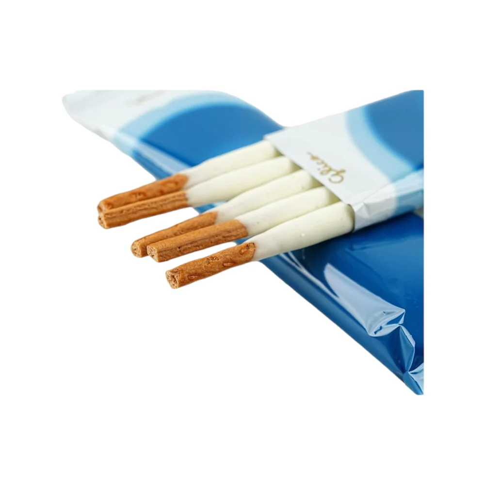 Glico Pocky Vanilla White Chocolate Biscuit Sticks 52g (2 Packs) - Double-Layer Vanilla Coating - Image 3